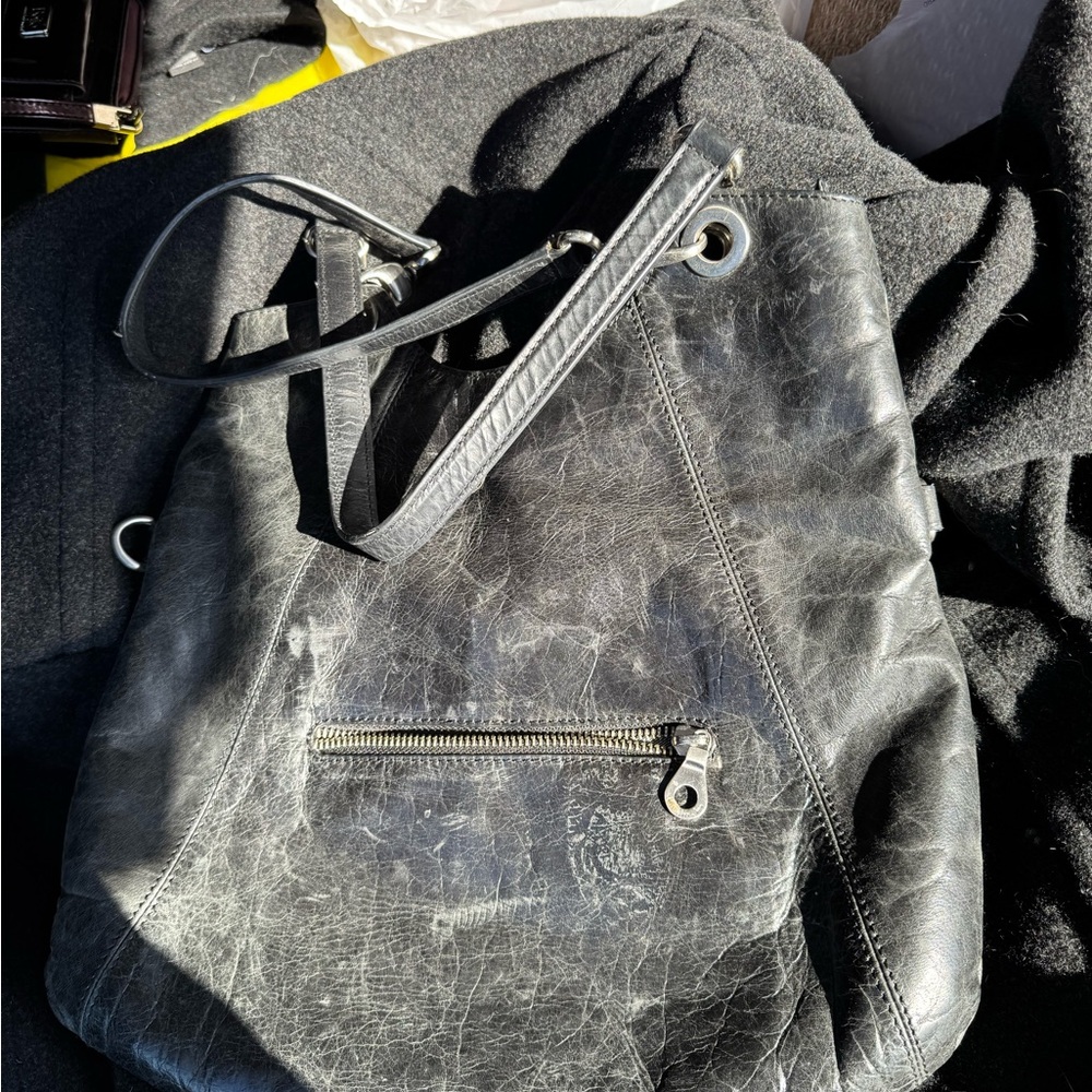Stylish Black Leather  Bag